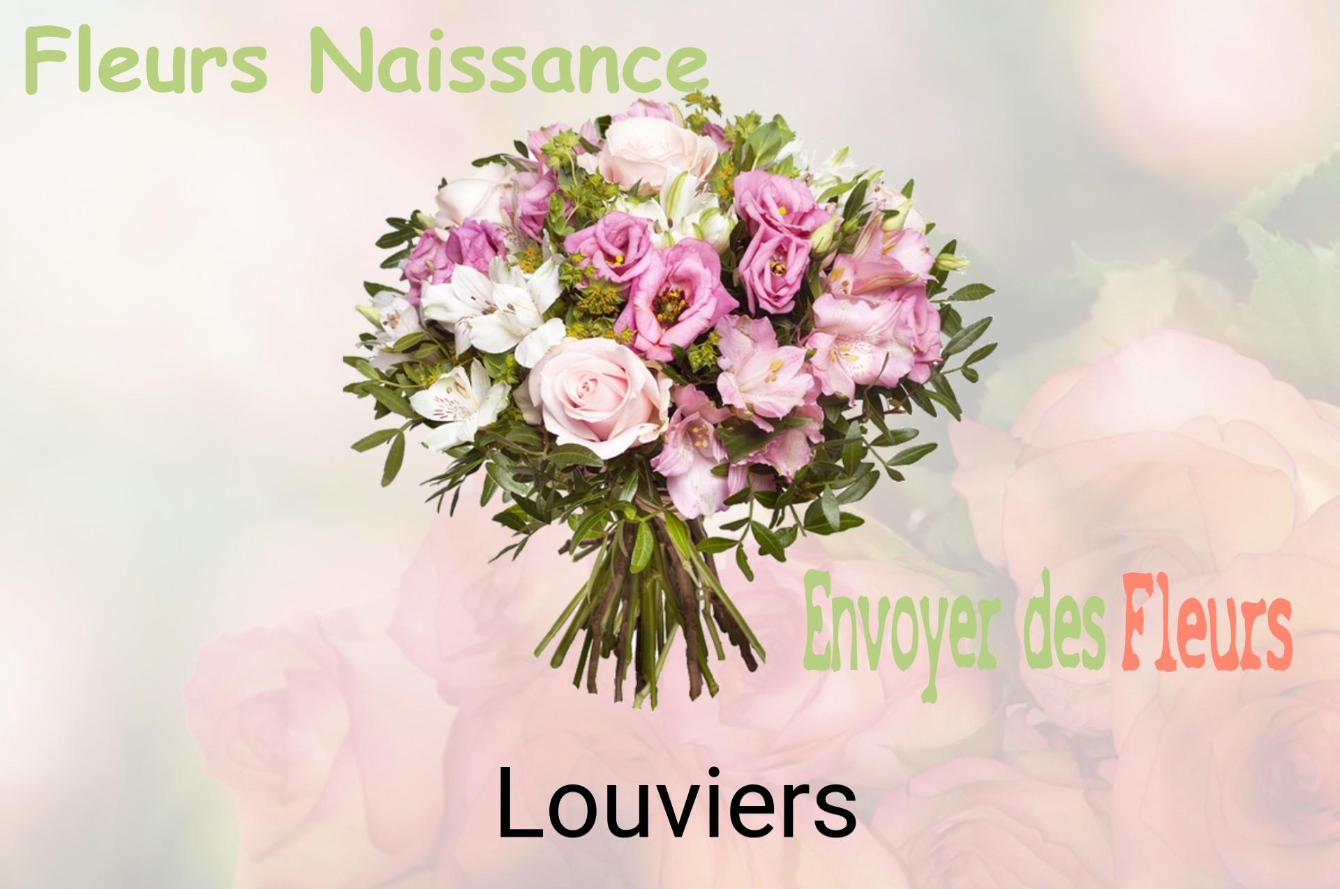 Bouquet de fleurs de naissance livré à Louviers