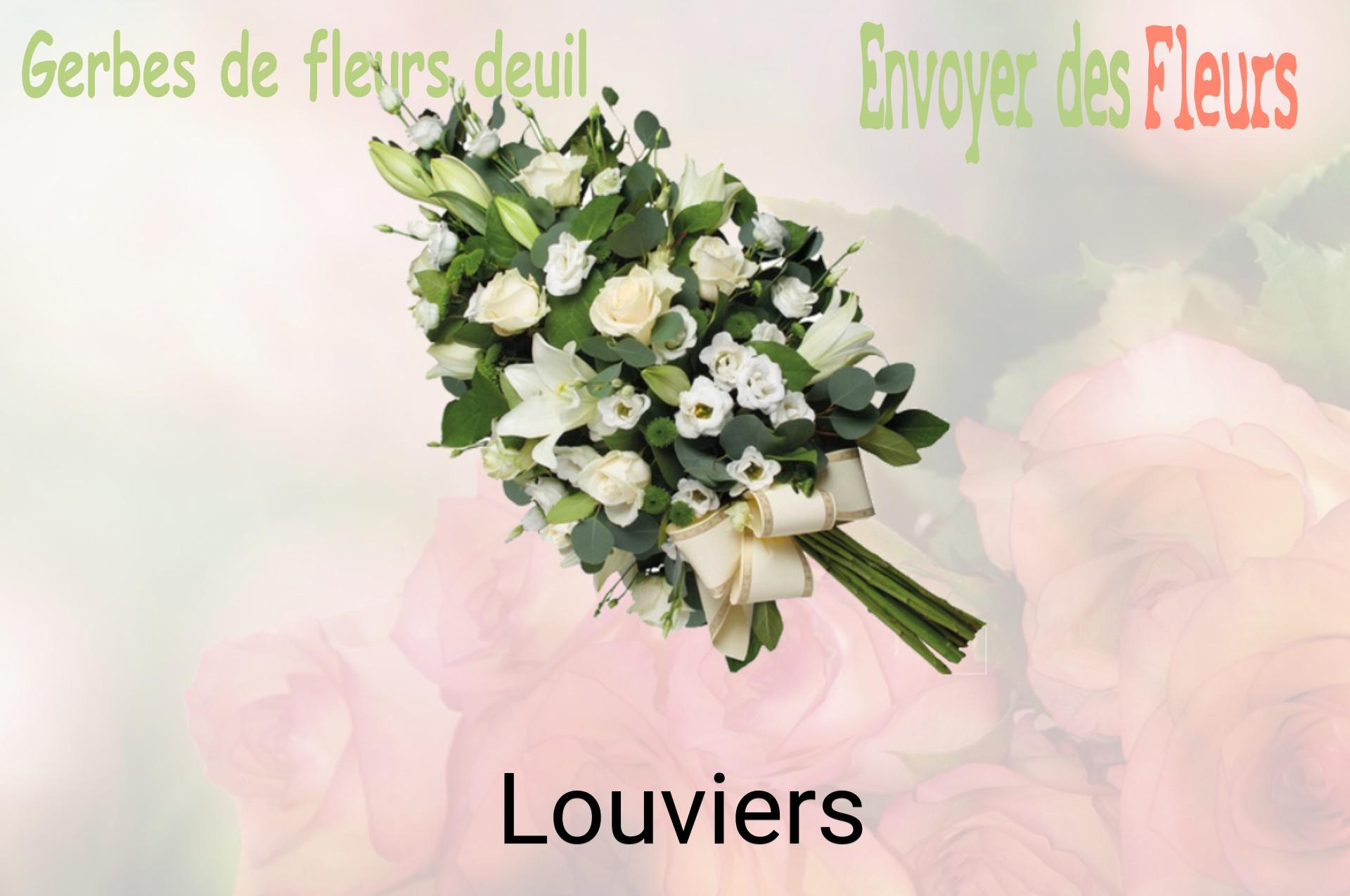 Gerbe de fleurs de deuil livrée à Louviers